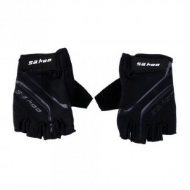 Guantes del dedo sahoo Bike Negro exterior transpirable deporte de la bicicleta GEL ciclo medios Negro L - Envío Gratuito