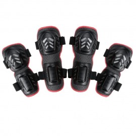 Rodilla Deportes al aire libre 4pcs y Elbow Guards Engranaje protector negro - Envío Gratuito