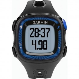 Reloj de Fracuencia Cardíaca Garmin Forerunner 15 con Banda-Negro con Azul - Envío Gratuito