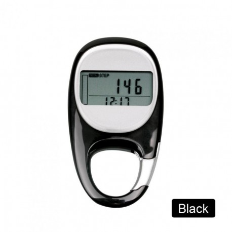 Step Count 3D Sensor pedometer(Negro) - Envío Gratuito