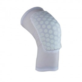 Rodilleras Antislip Deportes crashproof elástica fitness Honeycomb Pad baloncesto Pierna Larga Protector White & S Blanca - Enví