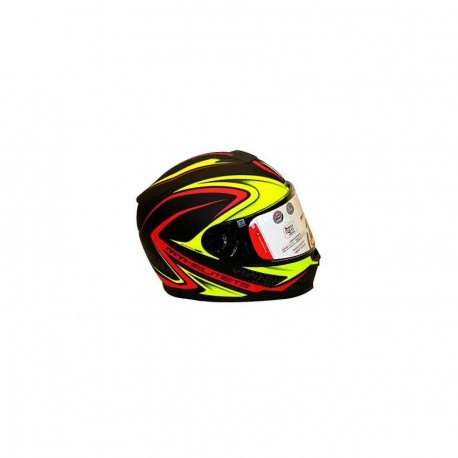 Casco MT Helmets Linxs Amarillo Rojo - Envío Gratuito