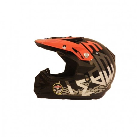 Casco CAN-AM XC-3 race ritual negro/naranja talla S 55-56cm-Negro - Envío Gratuito