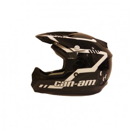 Casco CAN-AM X1 Cross Mission-Negro con Blanco - Envío Gratuito