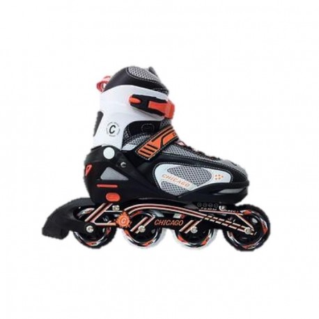 Patines Chicago Ajustables-Naranja con Negro - Envío Gratuito