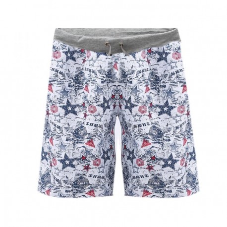 ELENXS Hombres Beach pantalones de camuflaje Baúles Shorts Bañadores Casual sueltas Deportes de Verano de Capilaridad No. 9 - En