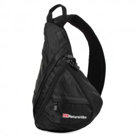 Deportes al aire libre Naturehike forma triangular Messenger Bolso de Hombro - Negro - Envío Gratuito