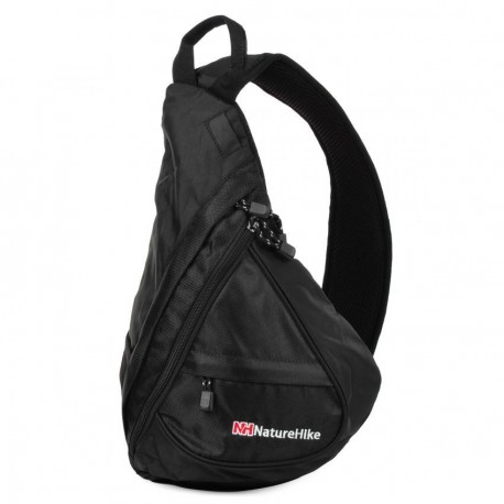 Deportes al aire libre Naturehike forma triangular Messenger Bolso de Hombro - Negro - Envío Gratuito