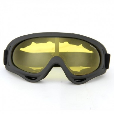 Gafas Protección Mascara para Moto Motocross Esqui Deporte Ajustable Amarillo Xmas Christmas la Navidad - Envío Gratuito