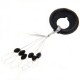 100Pcs Flotador Bobber Parada Medio Goma para Sedal Pesca Deporte Negro Xmas Christmas la Navidad - Envío Gratuito