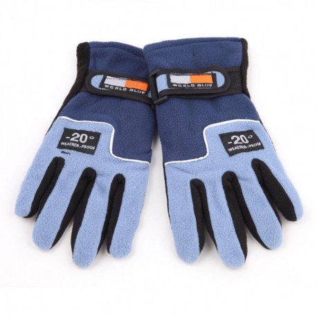 Par Guantes Talla Única Color Azul Negro para Mujer Invierno Deportivo Xmas Christmas la Navidad - Envío Gratuito