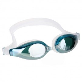 Lago azul + blanco anti-vaho impermeable Protección UV Gafas de natación Gafas - Envío Gratuito