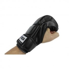 Guantes Ajustables Kick Boxing Artes Marciales Boxeo-Negro - Envío Gratuito