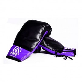 Guantes para Box Acosta 12 Onzas-Negro con azul - Envío Gratuito