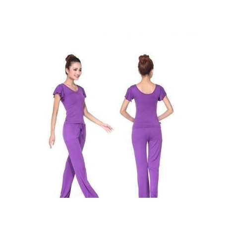 Estilo Coreano Deporte Fitness Yoga juegos artificiales Yoga Algodón (morado) - Envío Gratuito