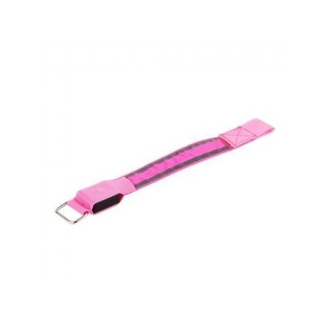 Brazalete Deportes Bike Seguridad LED reflectante correa de la empuñadura Snap Wrap Shine Brazalete Rosa - Envío Gratuito