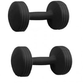 Set de Mancuernas de 1 Kg c/u Energym-Negro - Envío Gratuito