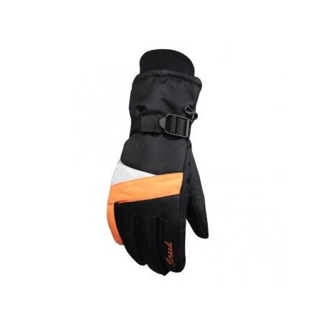 GUANTES DEPORTIVOS DE INVIERNO PARA HOMBRE MUJER BALNCO+NARANJA - Envío Gratuito