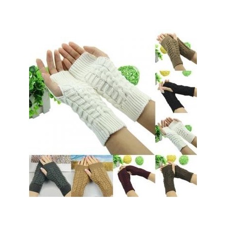 Wishmart Unisex Guantes suaves Mitones de calentador de brazo en invierno - Clarete - Envío Gratuito