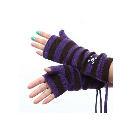 Guantes de Mujer invierno Guante de punto -Púrpura - Envío Gratuito