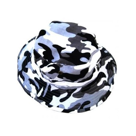 Militar Ejército Bucket Boonie Gorra camping Pesca Senderismo nuevo camo blanco - Envío Gratuito