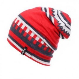 Sombreros de invierno Gorra de esquí de punto MO011-Rojo - Envío Gratuito