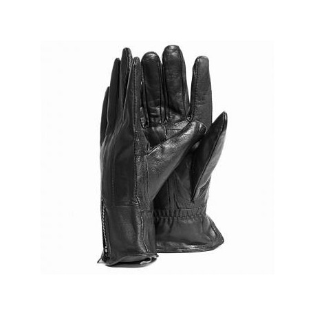 Guantes Blackmamut Mediano London color liso de Piel estilo mate Palma suave -negro - Envío Gratuito