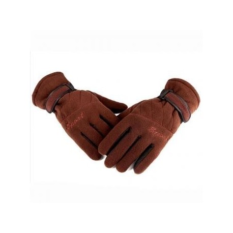 Invierno hombre caliente Nieve Ciclismo Esquí Equitación snowboard Guantes nuevo café - Envío Gratuito