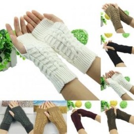 Bluelans Unisex Guantes suaves Mitones de calentador de brazo en invierno - Clarete - Envío Gratuito