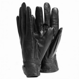 Guantes Blackmamut Paris Chico color liso de Piel estilo mate Palma suave -negro - Envío Gratuito