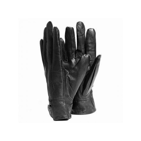 Guantes Blackmamut Paris Chico color liso de Piel estilo mate Palma suave -negro - Envío Gratuito