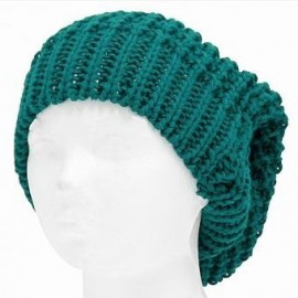 Gorro largo Smart Gorro tejido Modelo color liso estilo mate color increible -verde azulado - Envío Gratuito