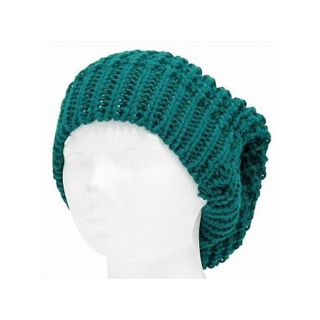 Gorro largo Smart Gorro tejido Modelo color liso estilo mate color increible -verde azulado - Envío Gratuito