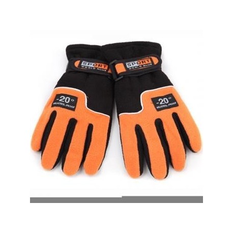 Snowboard Cálido Invierno Mujeres Esquí Montar Motocicleta Guantes nueva naranja - Envío Gratuito