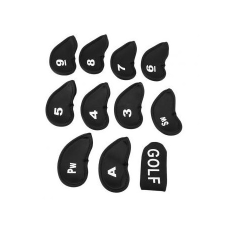 11Pcs Hierro del golf club Set Covers Caso Putter Head neopreno Conjuntos bolsillos Deporte - Envío Gratuito