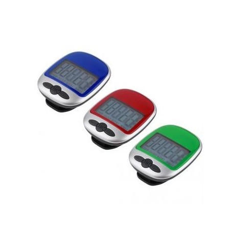 LCD saludable podómetro Monitor de Ejercicio Paso Contador Ayuda Dieta de Deportes Rojo EH - Envío Gratuito