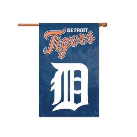 MLB Detroit Tigers Applique Banner Flag - Envío Gratuito