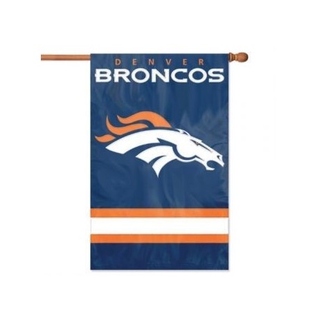 Denver Broncos Applique Banner Flag - Envío Gratuito