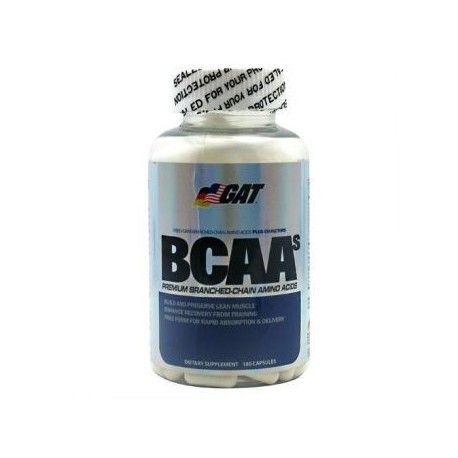 BCAAs180 Caps GAT - Aminoácidos Esensiales - Envío Gratuito