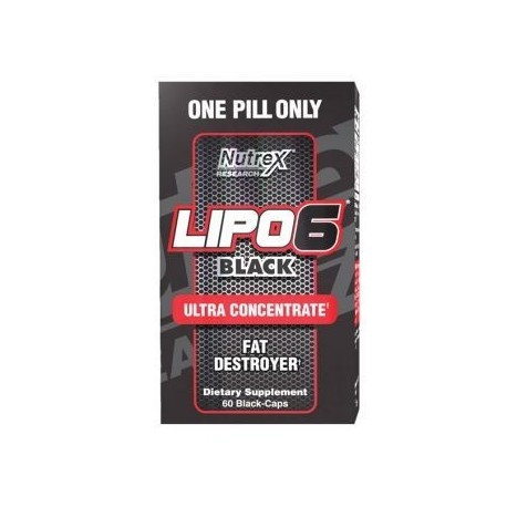 Quemador de Grasa LIPO 6 BLACK Ultra Concentrate 60 Caps - Envío Gratuito