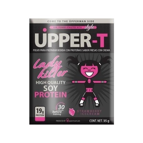 Proteína Üpper-T Especial para Mujer Caja con 10 Sobres Lady Killer-Negro - Envío Gratuito