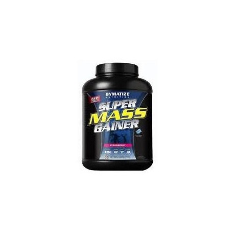 Proteína Ganador de Peso Dymatize Super Mass Gainer de 6 Lbs sabor Strawberry. - Envío Gratuito