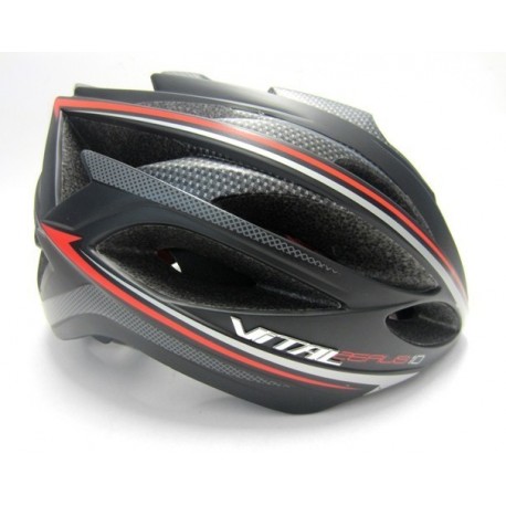 Casco Vital Aerus 101 Negro rojo - Envío Gratuito