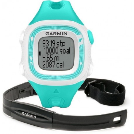 Reloj GPS Garmin Forerunner 15 HRM (con Banda) Turquesa III - Envío Gratuito